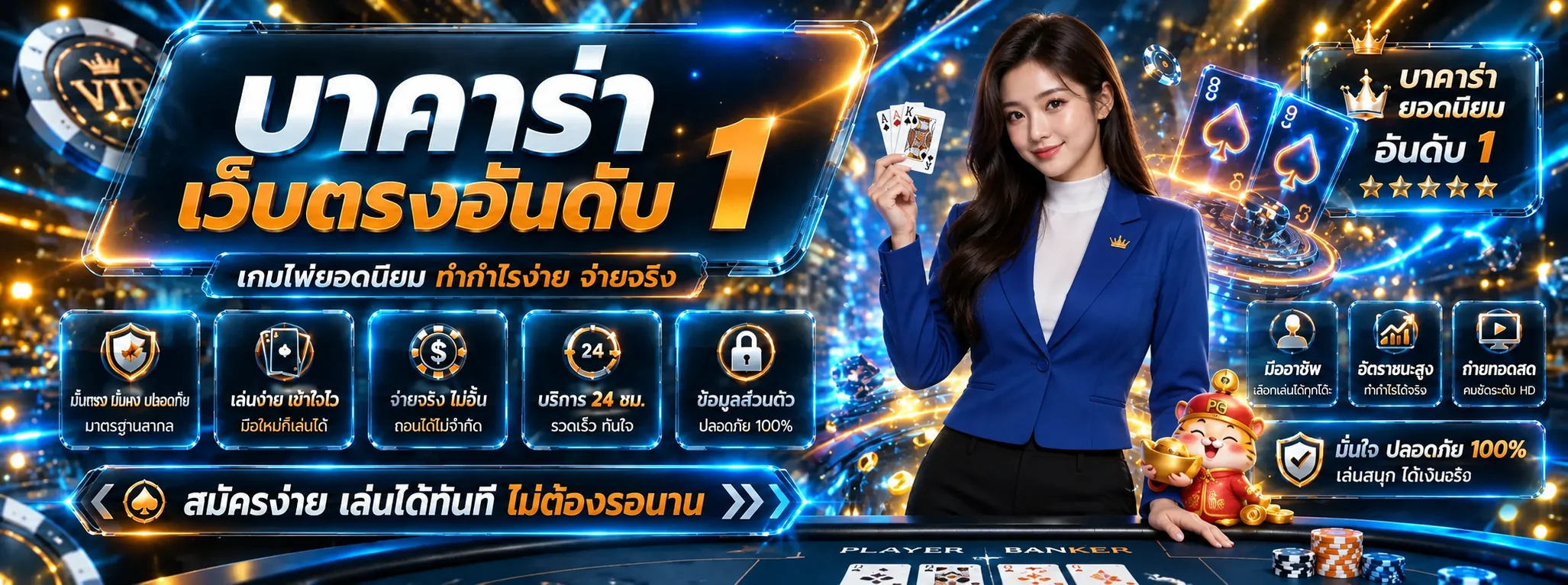 โต๊ะบาคาร่าออนไลน์และคาสิโนสด CK95